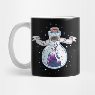 Genderfluid Fire Occult Bottle LGBT Pride Flag Mug